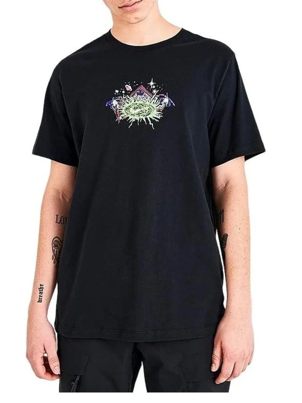 Nike Boys Graphic T-Shirt Large Sportswear Interstellar Magic Wizard Embroidered